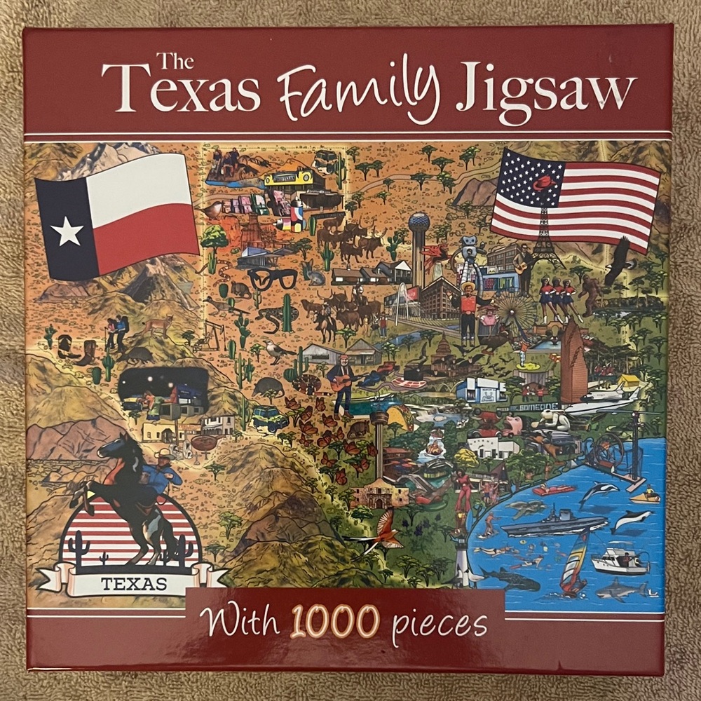 Texas Family Jigsaw Puzzle 1000 Pieces.